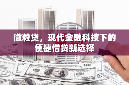 宁洱微粒贷，现代金融科技下的便捷借贷新选择