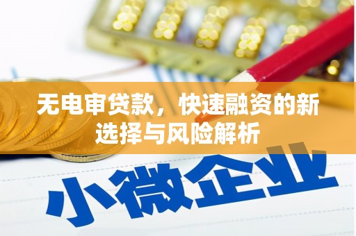 宁洱无电审贷款，快速融资的新选择与风险解析