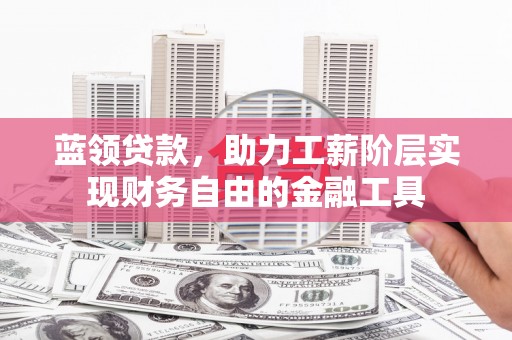 宁洱蓝领贷款，助力工薪阶层实现财务自由的金融工具