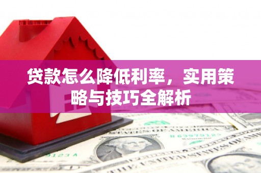 宁洱贷款怎么降低利率，实用策略与技巧全解析