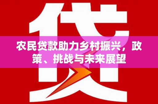 宁洱农民贷款助力乡村振兴，政策、挑战与未来展望