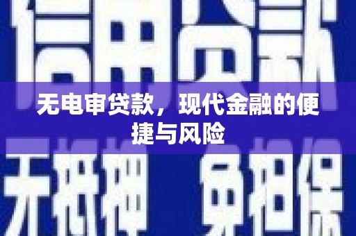 宁洱无电审贷款，现代金融的便捷与风险