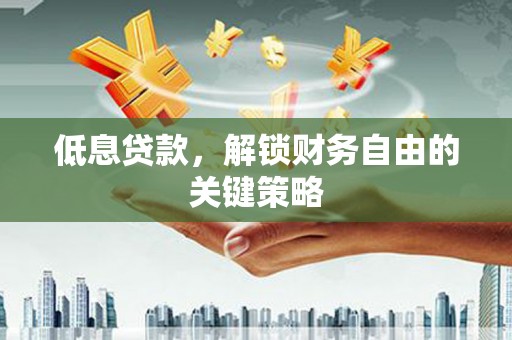宁洱低息贷款，解锁财务自由的关键策略